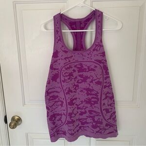 Swiftly Racerback Purple Women's Tank Top